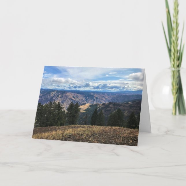 Tarjeta Festiva Hells Canyon Scenway, OR (Anverso)