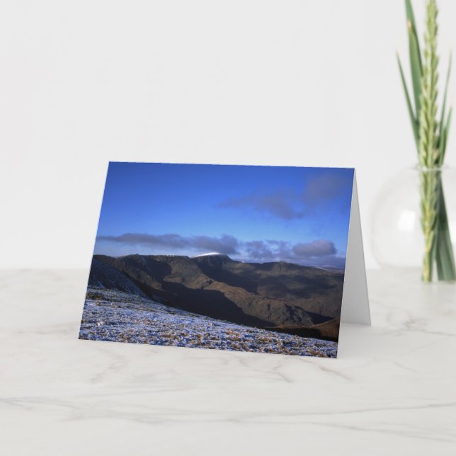 Tarjeta Festiva Helvellyn Winter (Anverso)