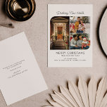 Tarjeta Festiva Hemos movido a los Navidades de los nuevos salones<br><div class="desc">Anuncie su movimiento de vacaciones con estilo y con tarjeta de felicitaciones de fotos. Reemplace fácilmente las fotos con las favoritas haciendo clic en el botón "Personalizar". Añade tu propio texto para que se adapte a la ocasión y cambia completamente el fondo, las fuentes y el diseño al hacer clic...</div>
