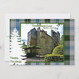 Tarjeta Festiva Henderson Clan Tartan