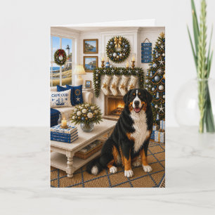 Tarjeta Festiva Henry, el perro de montaña de Bernie
