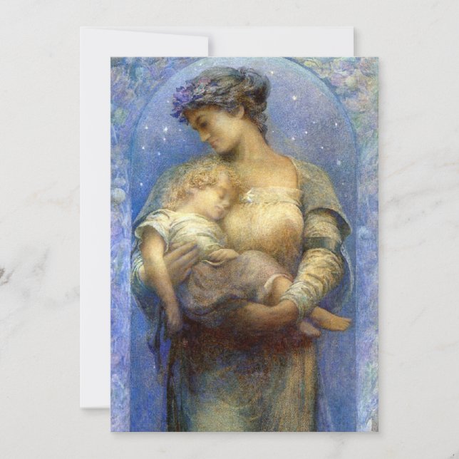 Tarjeta Festiva Henry Raymond Thompson: O Santa Noche (Anverso)