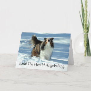 Tarjeta Festiva Herald Sheltie