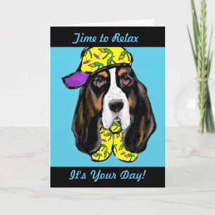 Tarjeta Festiva Herido de Basset