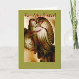 Tarjeta Festiva Hermana - Ángel