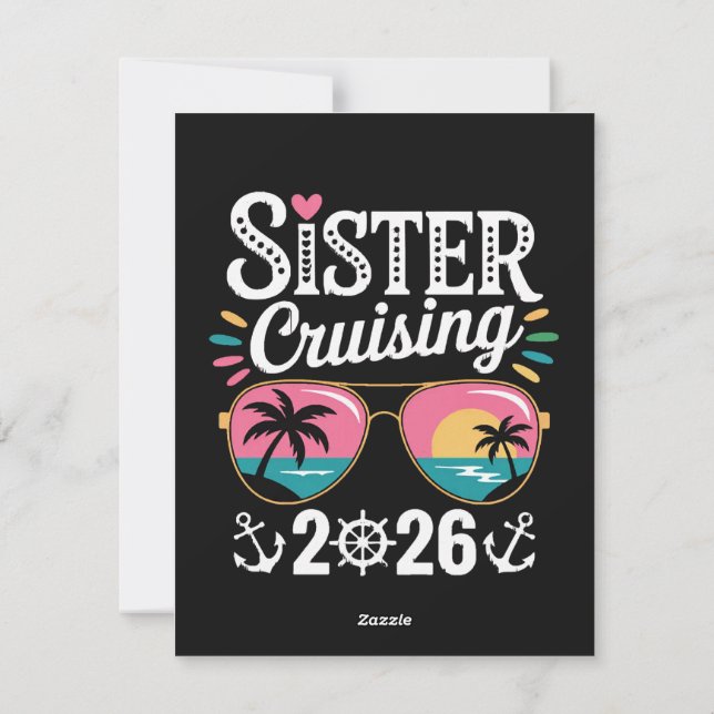 Tarjeta Festiva Hermana Curising 2026 (Reverso)