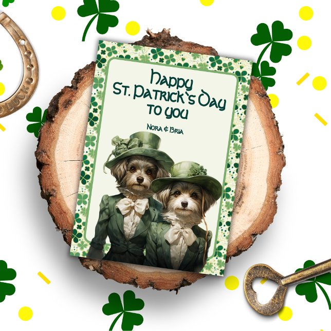 Tarjeta Festiva Hermanas de Shamrock: Los criados malteses celebra (Subido por el creador)
