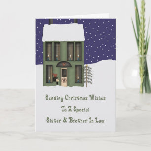 Tarjeta Festiva Hermandad y Navidades De La Casa Primarios En Dere