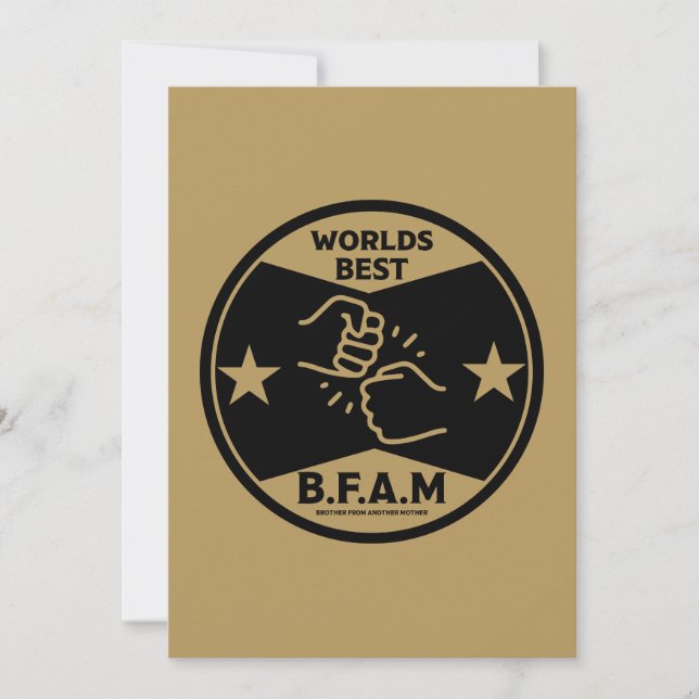 Tarjeta Festiva Hermano de otra madre (Anverso)