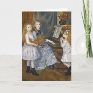 Tarjeta Festiva Hermano Musical Cottagecore Renoir Hermanas Arte A