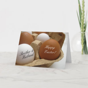 Tarjeta Festiva Hermano y Esposo Feliz Pascua