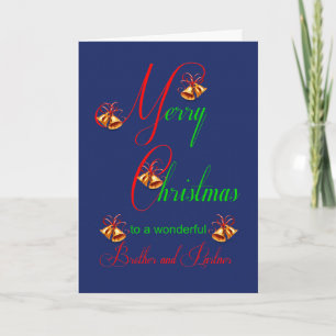 Tarjeta Festiva Hermano y sus Navidades asociados