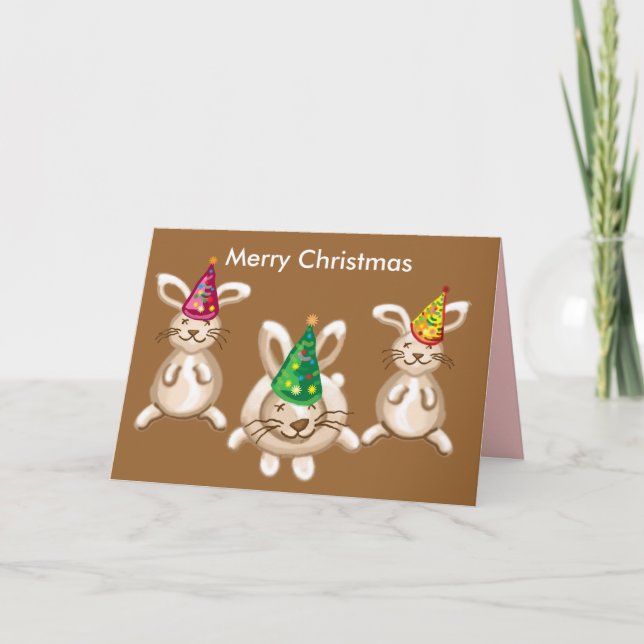 Tarjeta Festiva Hermanos navideños (Anverso)