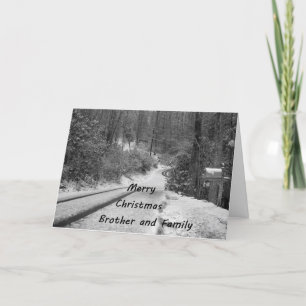 TARJETA FESTIVA HERMANOS Y NAVIDADES DE LA FAMILIA WONDERLAND WISH