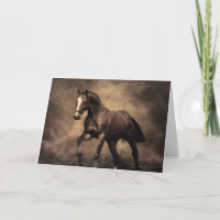 Hermosa almohada de caballo marrón