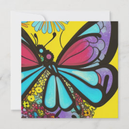 Tarjeta Festiva Hermosa mariposa