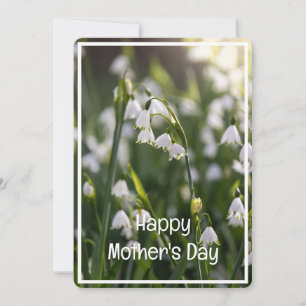 Tarjeta Festiva Hermosa primavera florece el día de la madre