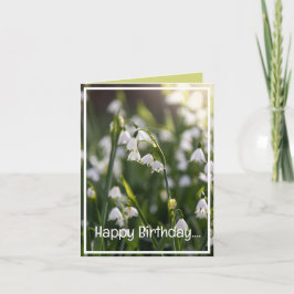 Tarjeta Festiva Hermosas flores de primavera cumpleaños