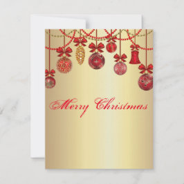 Tarjeta Festiva Hermosas y espléndidas Bolas de Navidades