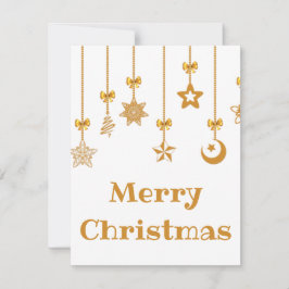 Tarjeta Festiva Hermosas y espléndidas Bolas de Oro para Navidades