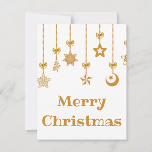 Tarjeta Festiva Hermosas y espléndidas Bolas de Oro para Navidades