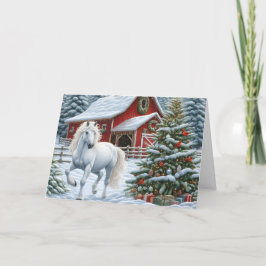 Tarjeta Festiva Hermoso caballo árabe