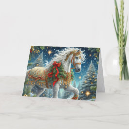 Tarjeta Festiva Hermoso caballo árabe