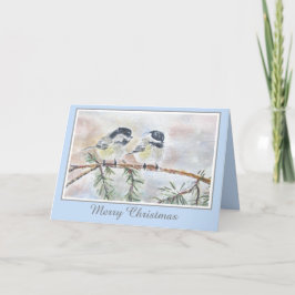 Tarjeta Festiva Hermoso Escenario de Pájaro de la Naturaleza de In