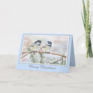 Tarjeta Festiva Hermoso Escenario de Pájaro de la Naturaleza de In
