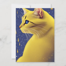 Hermoso gato amarillo con ojos azules