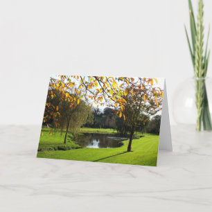Tarjeta Festiva Hermoso paisaje otoñal en Jersey