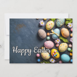 Tarjeta Festiva Hermoso y elegante Collage de Pascua