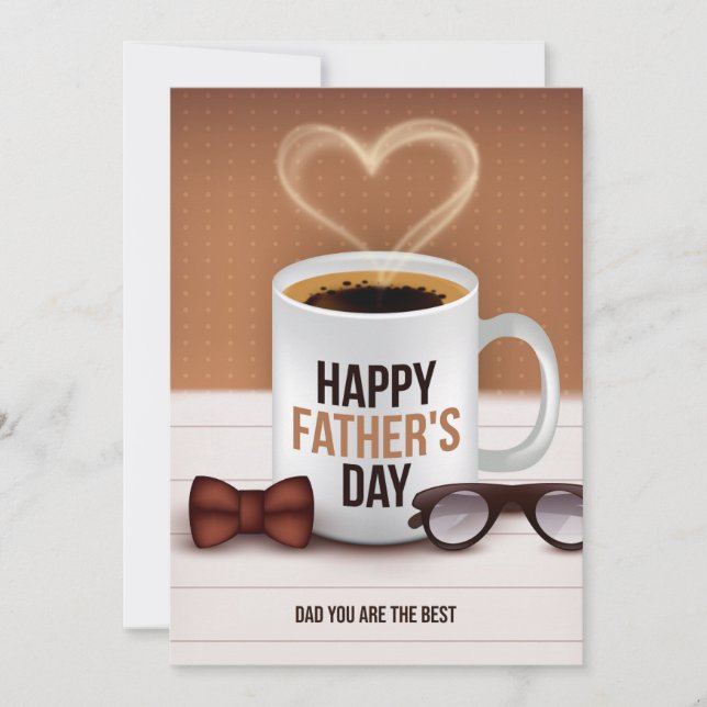 Tarjeta Festiva Hermosos deseos del Día del Padre para las mochila (Anverso)