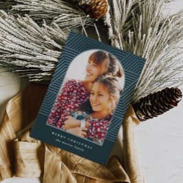 Tarjeta Festiva Hermosos Navidades fotográficos de patrones geomét