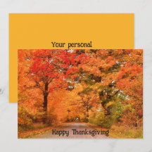 Hermosos Saludos de Acción de Gracias de Otoño