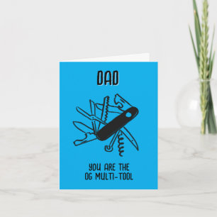 Tarjeta Festiva Herramienta múltiple OG día del padre -