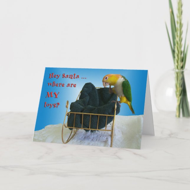 Tarjeta Festiva Hey Santa (Anverso)