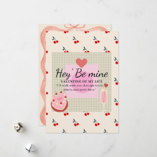 Tarjeta Festiva Hey" Sé Mi San Valentín