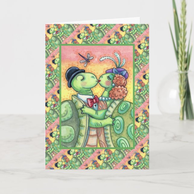 TARJETA FESTIVA HIDROMASAJE DE TORTUGAS, TARPÓN CUTIDO VALENTINA (Anverso)