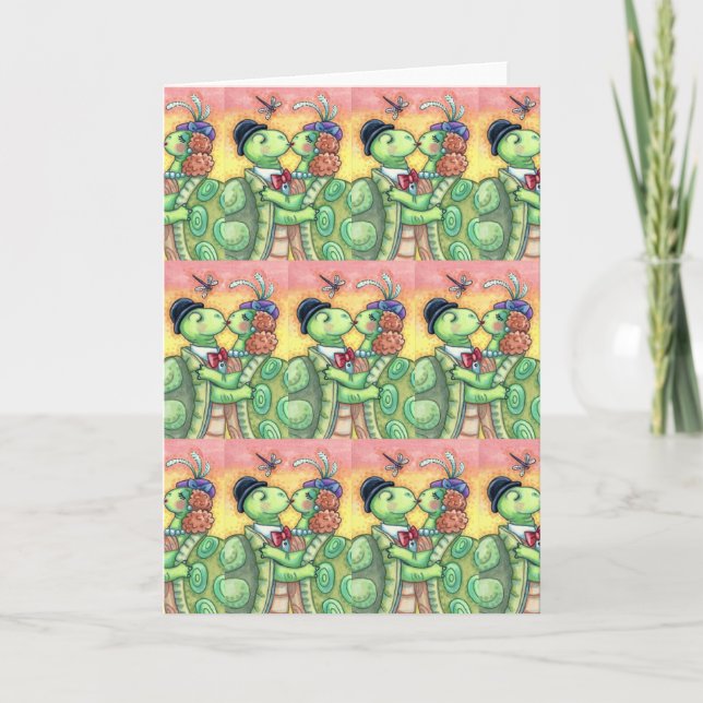 TARJETA FESTIVA HIDROMASAJE DE TORTUGAS, TARPÓN CUTIDO VALENTINA (Anverso)