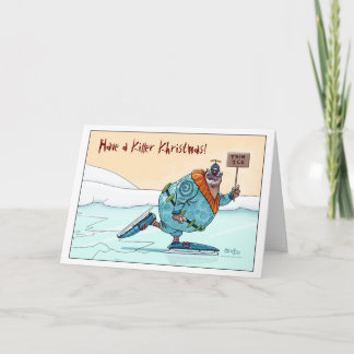 Tarjeta Festiva Hielo fino Khristmas Kard