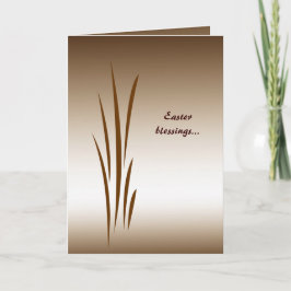 Tarjeta Festiva Hierba de bronce Pascua