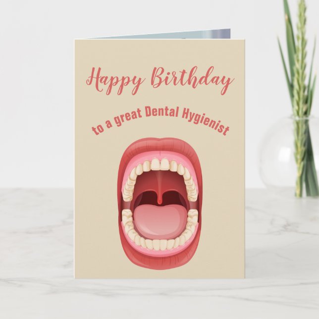 Tarjeta Festiva Higienista dental, técnico, diversión del (Anverso)