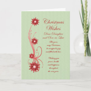 Tarjeta Festiva Hija e hijo en Navidades de derecho se desplazan