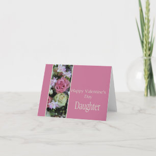 Tarjeta Festiva Hija: Rosas del Día de San Valentín