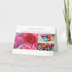 Tarjeta Festiva Hija y marido Feliz Pascua