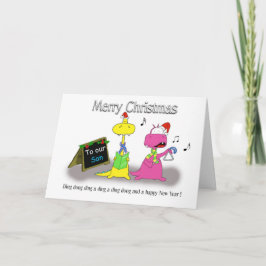 Tarjeta Festiva Hijo de los navidades de la boda