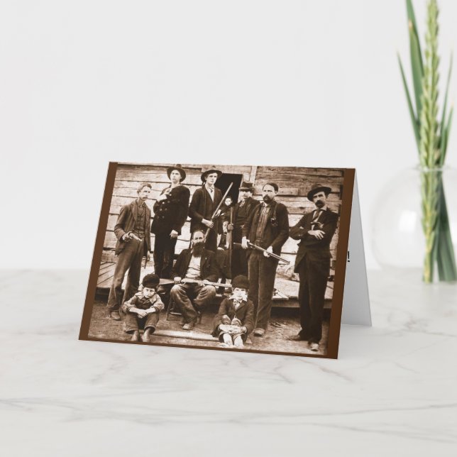 TARJETA FESTIVA HILLBILLY HATFIELDS BIRTHDAY GREETING CARDS (Anverso)