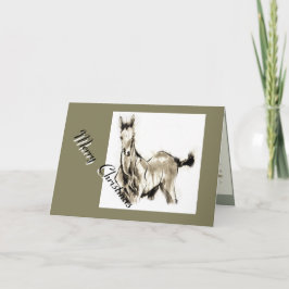 Tarjeta Festiva Hipódromo samurai japonés