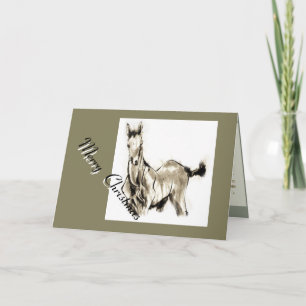 Tarjeta Festiva Hipódromo samurai japonés